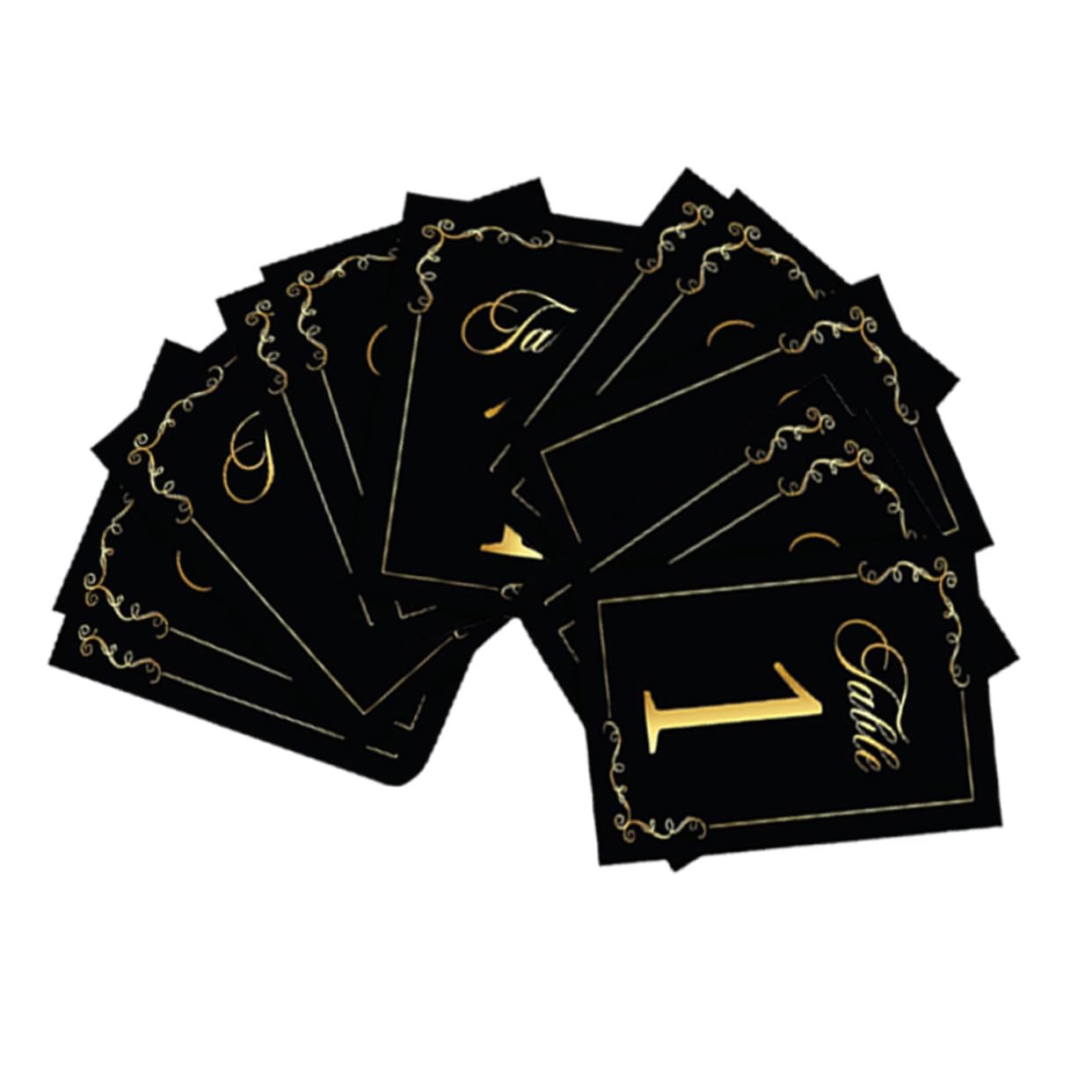 2 Sätze Tischkarten Schwarze Goldene Tischnummern Karten Für Hochzeiten Feiern Und Wiederverwendbare Platzkarten Für Gäste Sitzordnung 30 Stück * 2