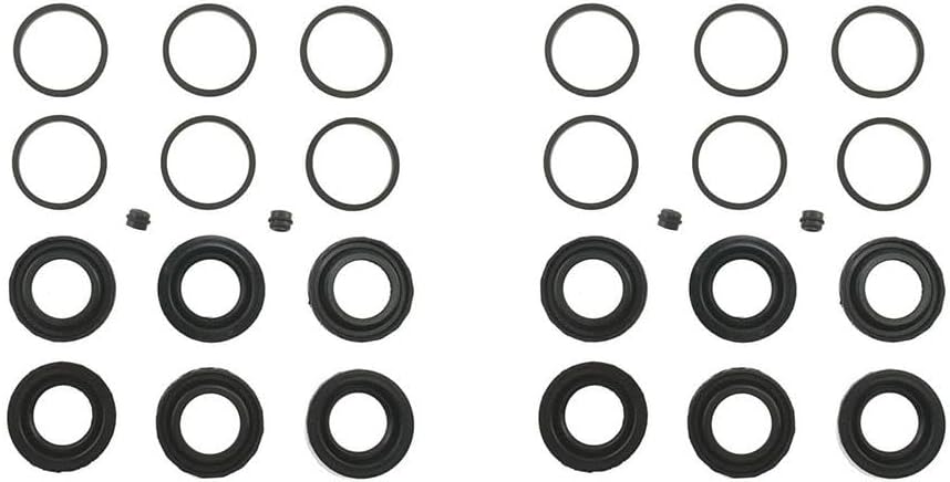 Front Disc Brake Caliper Repair Kit - 2 Set Caliper Rebuild Kit Replacement Brake Caliper Repair Kit ZGYWAutoParts for Dodge Charger 3.6L 2019, for Dodge Charger 5.7L 2019, for Ford Mustang 5.2L 2016