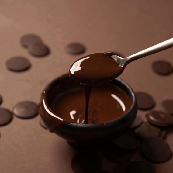 Dark Chocolate Buttons 500g Finest Belgian Couverture Chocolate | Rich, Intense Cocoa Flavor with Smooth, Velvety Textur | Baking Molding Decorating | Ideal for Chefs & Home Bakers By Bakers Street