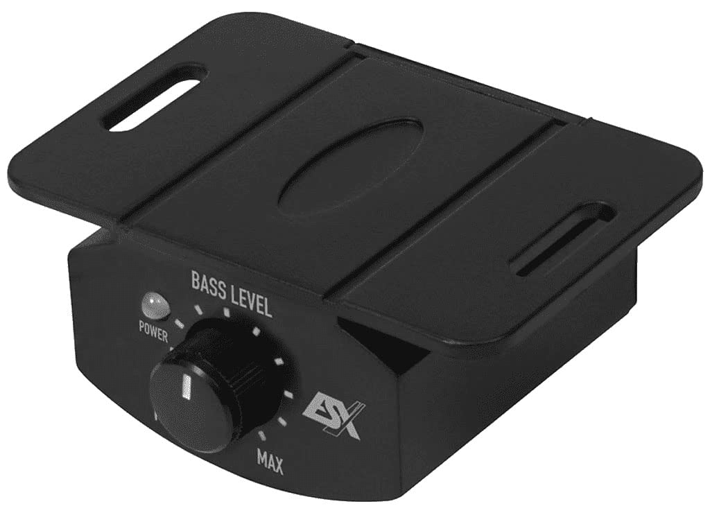 ESX Q208A - Aktiver 20 cm Untersitz-Subwoofer Bass inkl. eingebautem Verstärker