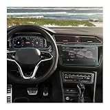 Pellicola Protettiva Strumenti Per VW Per Tiguan Per Line 2021 Cruscotto Navigazione Auto Pellicola Protettiva In Vetro Temperato Per Schermo LCD(For instrument)