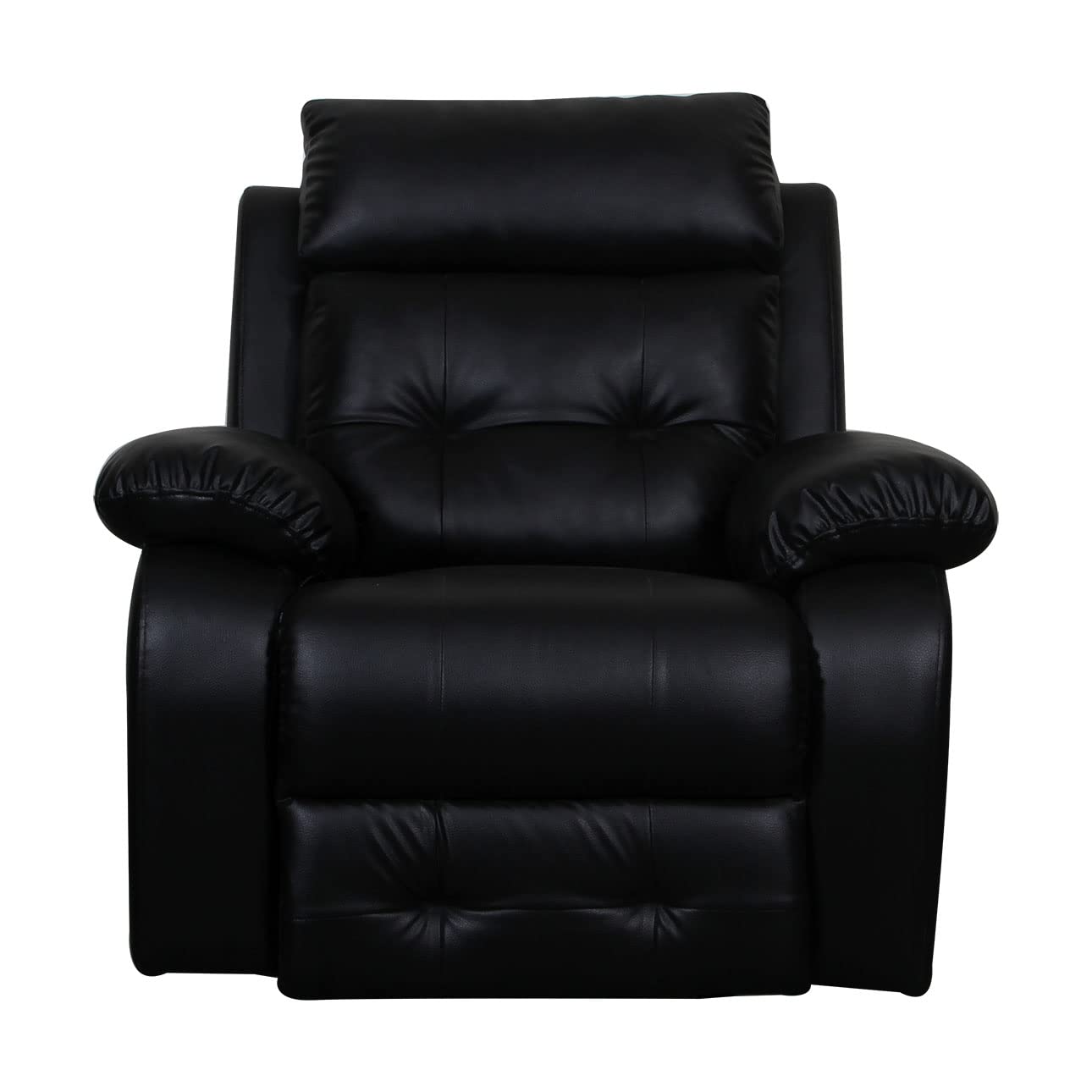 ALCANES MERIDIEN PU UPHOSLTERY LEATHERLITTE Single Seater Black Manual