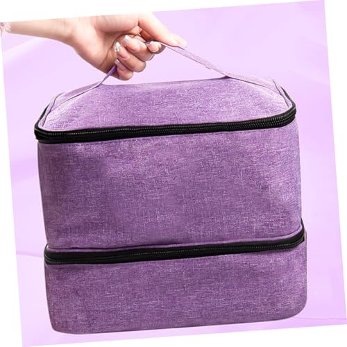 Trousse pour vernis et maquillage double couche idéale pour vos voyages