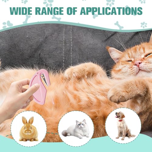 LEPZUR 6 Pièces Coupe Noeud Poil Chat Outil De Toilettage Pour Poils Longs Bouclés Couteau Démêlant Pour Animaux De Compagnie Peigne Chat Chien Poil Long Pour Chiot Chaton – vue 4