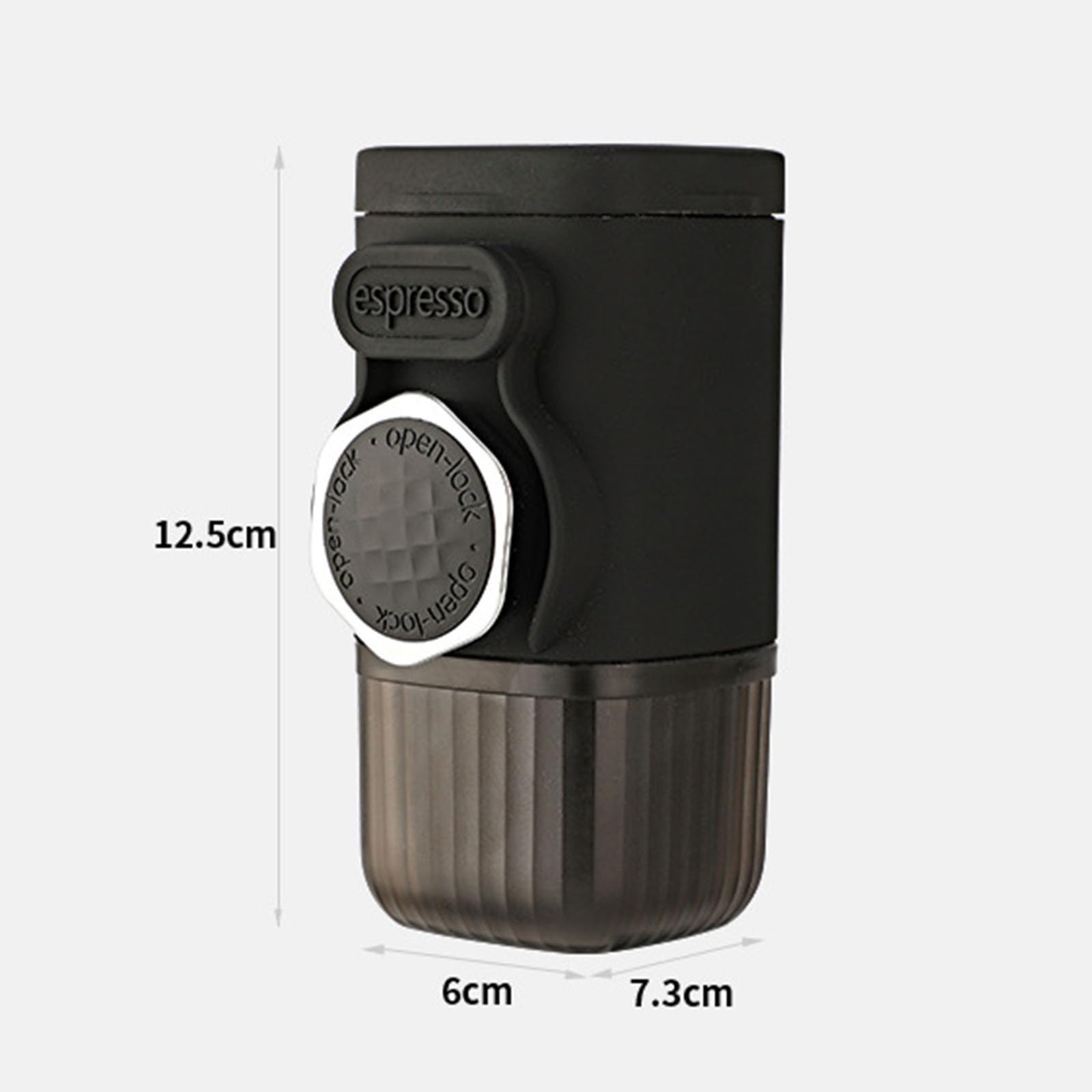 Máquina de café: diseño desmontable y lavable integrado, ligera y portátil para un rico espresso, ideal para viajes de café al aire libre
