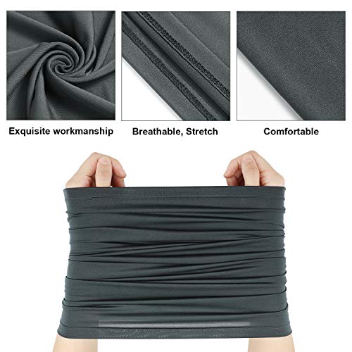 6 Pieces Summer Uv Protection Face Clothing Neck Gaiter Scarf Sunscreen Breathable Bandana (Classic Color) #TOP5