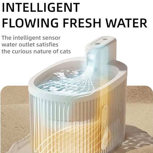 Fuente de agua inalámbrica para gato 2.5L con sensor miniatura 3