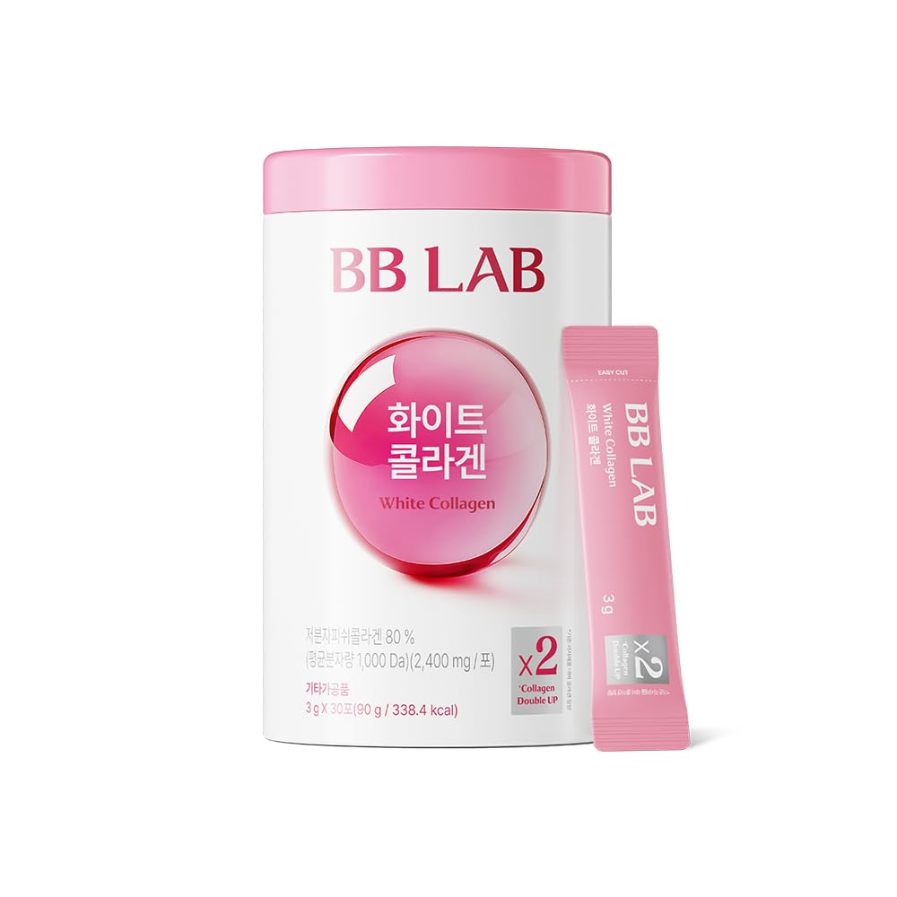 BB LAB White Collagen, 2,400mg Low Molecular Fish peptide, 1,000 Dalton, Travel Easy, On-The-Go Packet, Korean Collagen, Daily Beauty Routine