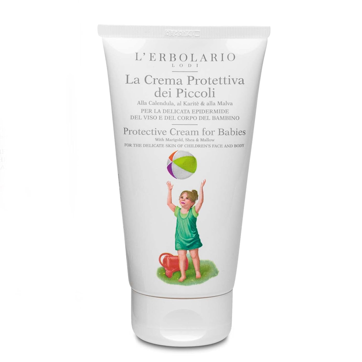 L'Erbolario Protective Cream For Babies - Rich In Vitamins And Plant-Derived Emollients - With Marigold, Shea And Mallow - Nourish, Soften And Keep Your Child’s Sensitive Skin Supple - 5.07 Oz : Baby