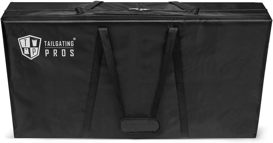 Tailgating Pros Cornhole Board Carrying Case- Fits 4'x2' Regulation Size Boards. Heavy Duty 1680D Material w/Padded Velcro Shoulder Strap! (Heavy-Duty Material)