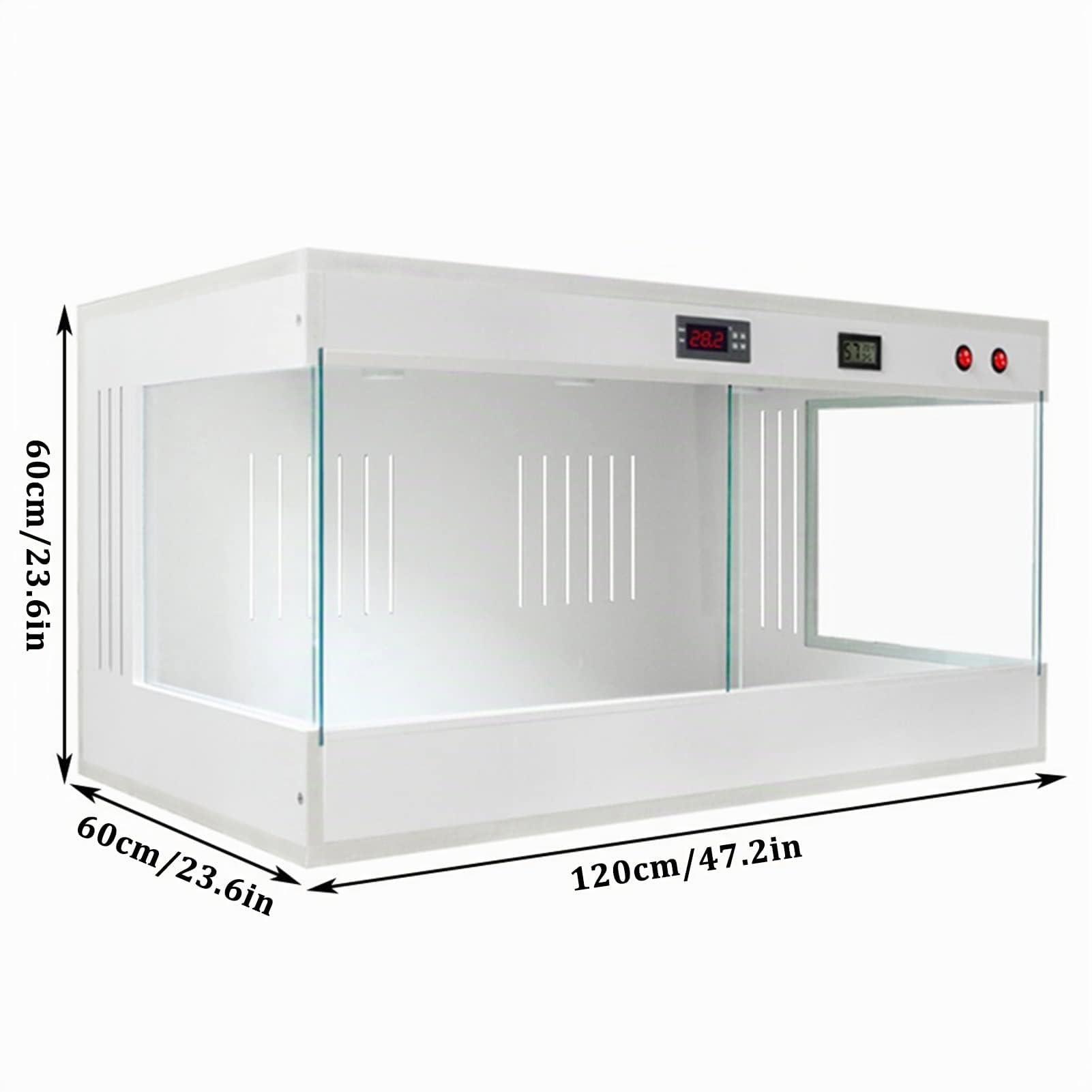 Terrario per Rettili Vetro Panoramico in PVC per Tenere al Caldo Il Serbatoio Alto E Ampio Serbatoio per Rettili per Lucertola Serpente Drago Barbuto Tartaruga Camaleonte
