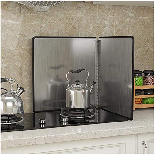 Pantalla antisalpicaduras de acero inoxidable para sartenes y cocina limpia