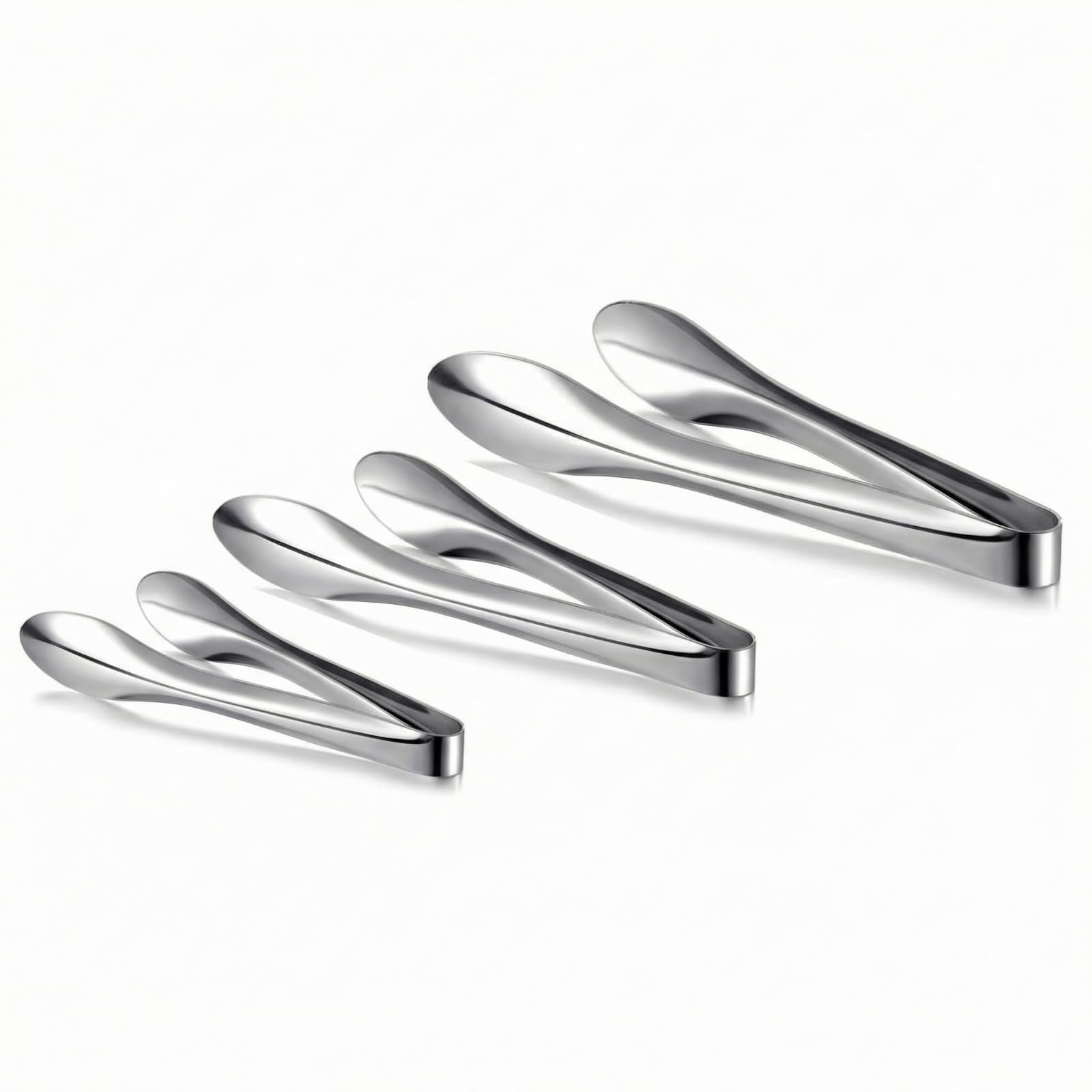 Silver Serving Tongs - 2 Pack -8