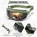 Relaxweex Welding Goggles Welding Safety Glasses Shade 5 IR Lens Cutting Torch Goggles Brazing Glasses for Men Eye Protection(Green)