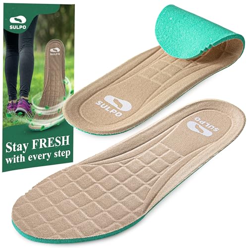 SULPO Solette per scarpe fresche e piedi - Comfort sostituzione suole solette per scarpe da donna e uomo solette per scarpe da lavoro scarpe da corsa stivali sneaker taglia 48