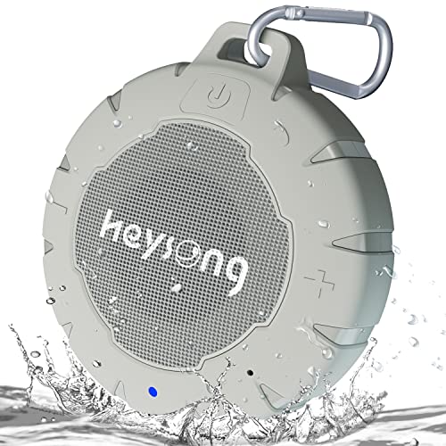 Heysong Waterproof Shower Speaker, New Lightweight Portable Speaker With Hd Sound, Stereo Pairing, Wireless Outdoor Speaker For Pool, Beach, Hiking, Kayaking, 15H Playtime #TOP27