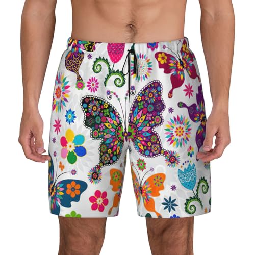 Maillot de bain coloré pour homme doublure compression short de plage séchage rapide