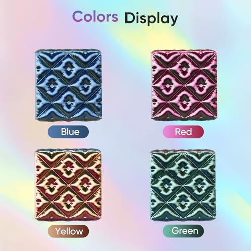 Image of ERYONE Silk Filament PLA+ 1.75mm Shiny 3D Printer Filament, Multicolor PLA 4 in 1, 1kg (2.2LBS) /Spool, HS Silk Quadruple Color Splendid Quartet (Red & Yellow & Blue & Green)