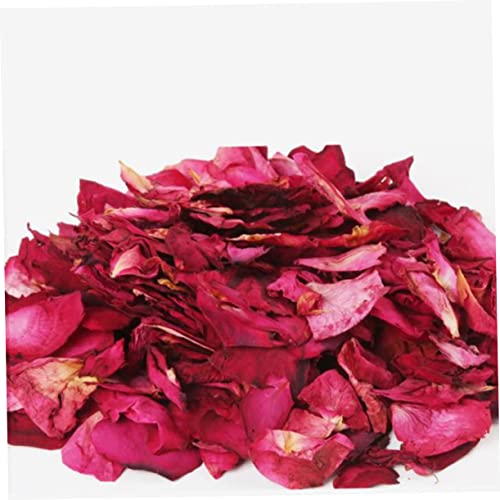 Pétalos de rosa roja secos para baño y decoración miniatura 2