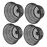 FONDOTIN 4pcs Hydroponic Net Pots Durable Slotted Design for Gardening Lightweight Plant Grow Cups for Soilless Systems Versatile Hydro Container for Planting and Cloning