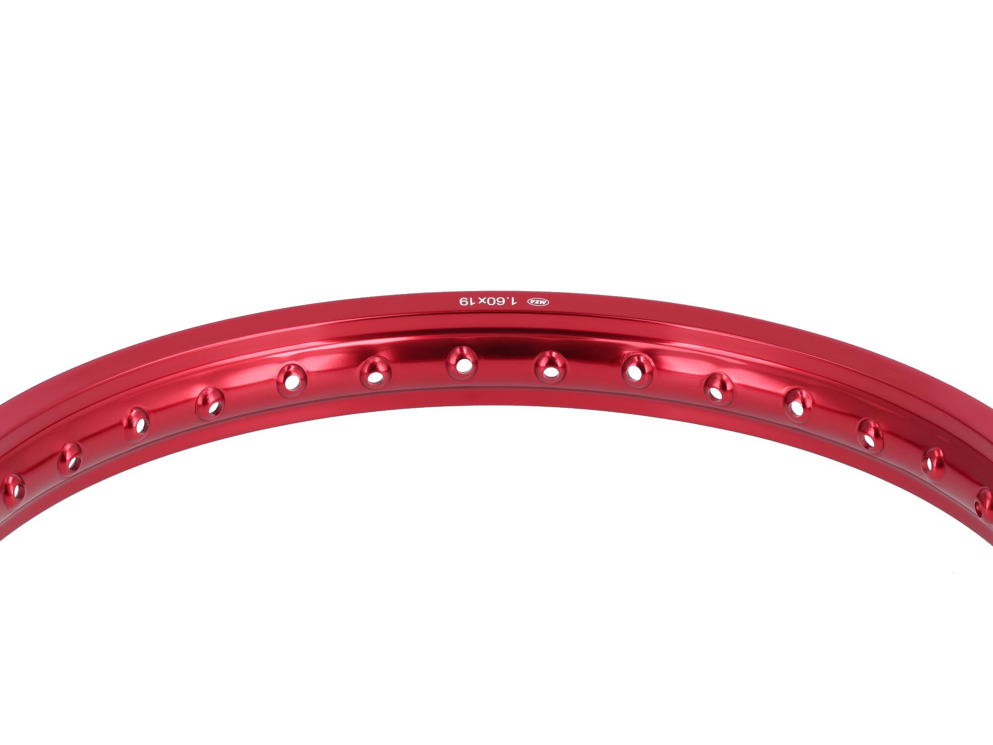 Felge 1,6 x 19" Alufelge, Rot eloxiert - Simson S53, S83