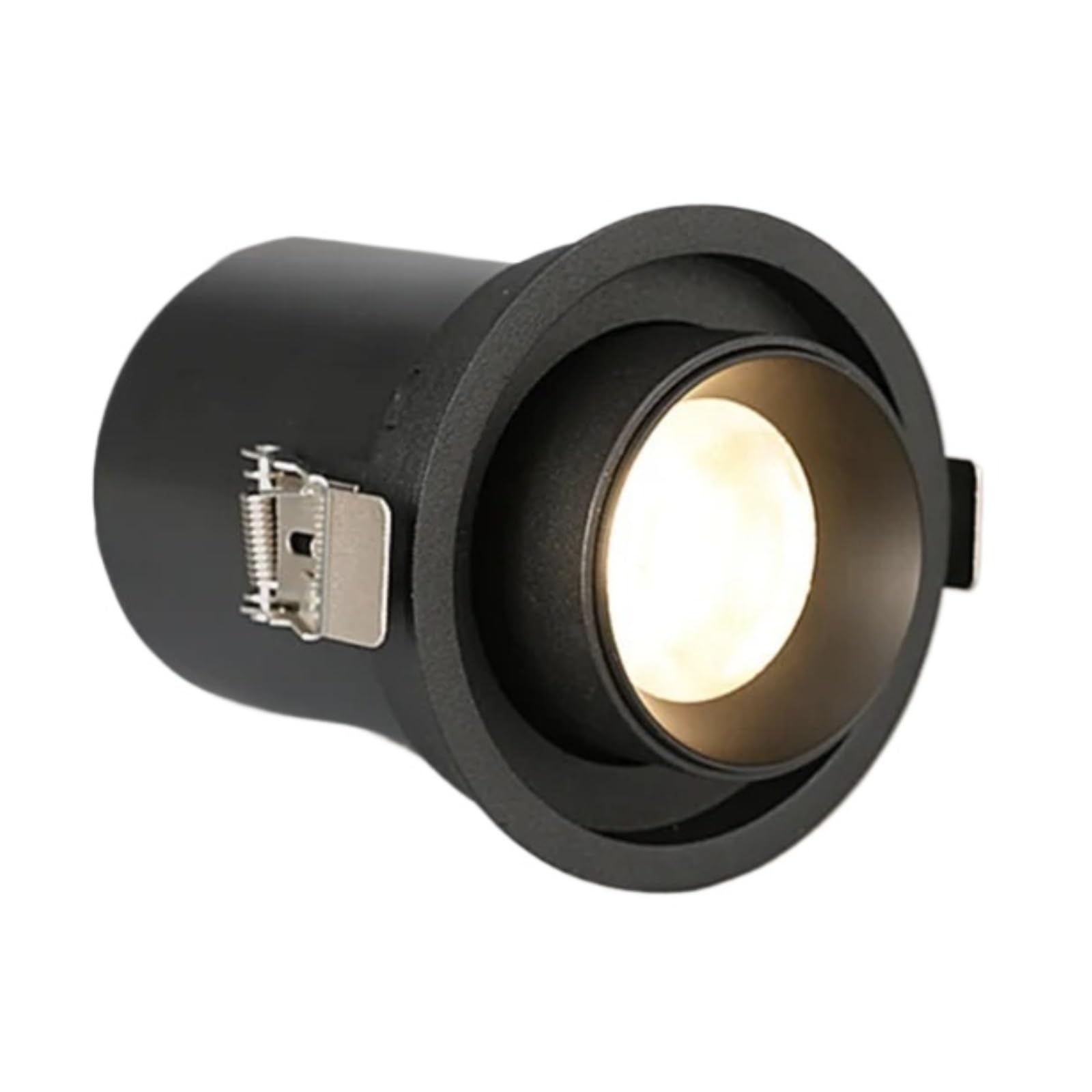 Éclairage sur rail, Downlight rotatif encastré en aluminium AC85-265V(3000K warm light,15W Not dimmable)