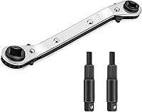 Vista 1 de Hvac - Juego de herramientas de llave de servicio de 3/16 pulgadas, 3/8 pulgadas, 5/16 pulgadas, 1/4 pulgadas, llave de trinquete para aire