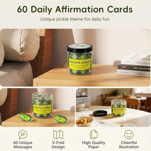 Image of HASTHIP 60 Affirmation Cards Jar for Encouragement Support