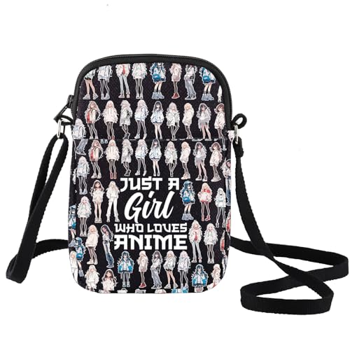 LEVLO Anime Fans Crossbody Bag Anime Lover Gift Just A Girl Who Really Loves Anime Shoulder Bag Cartoon Anime Merch