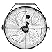 Simple Deluxe 18 Inch Industrial Wall Mount Fan, 3 Speed Commercial Ventilation Metal Fan for Warehouse, Greenhouse, Workshop, Patio, Factory and Basement - High Velocity - ETL Listed