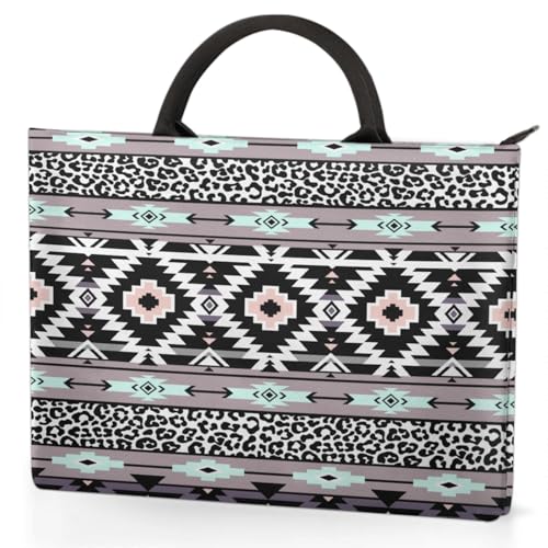 Vintage Graphic Flowers Laptop Sleeve with Handle Waterproof Computer Carrying Case3