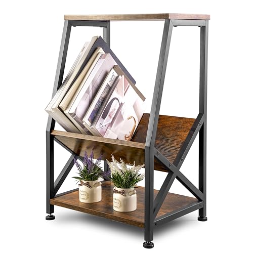 Heilmetz Beistelltisch Sofa Seitentisch mit Ablage 3 Etagen Holz...