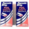 Reynolds Wrappers Pop Up / Foil Sheets (2 Pack) No cutting or Tearing