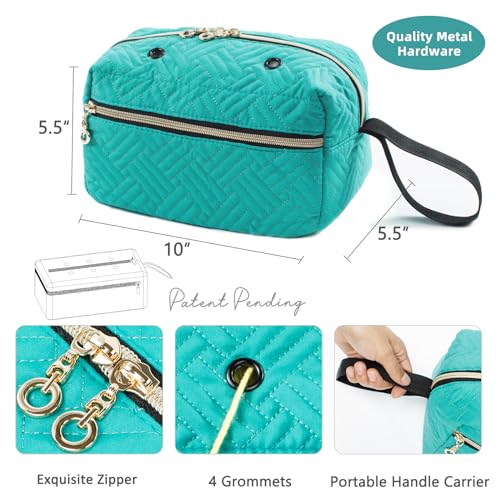 MYBAGZING Small Crochet Bag Organizer - Knitting Bag - Yarn Storage Organizer - Yarn Bag for Crocheting - Yarn Holder for Crochet Accessories, Knitting Needles, Crochet Hooks, Knitting Gifts