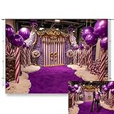 KUKUSOUL 7x5ft Chocolate Factory Backdrop Candyland Backdrop Fantasy Sweet Candy Photography Background for Kids Children Christmas Party Chocolate Factory Decorations KUBDJ1642