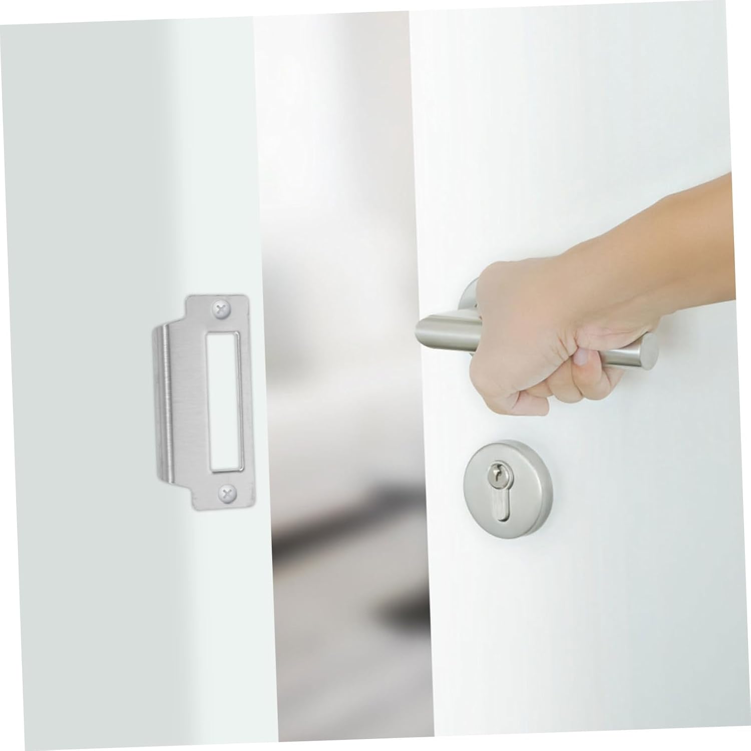 5pcs Door Strike Plate Security Reinforcement Kit Mortise Strike Plates for Enhanced Home Protection and Easy Installation