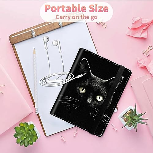 Image of Black Cat Photo Album 4x6 120 Pockets Photos with Strong Elastic Band, Small Mini Albums Sheet Protector Folder for Photos, Album for Family Wedding Baby Women Men Vacation Gift