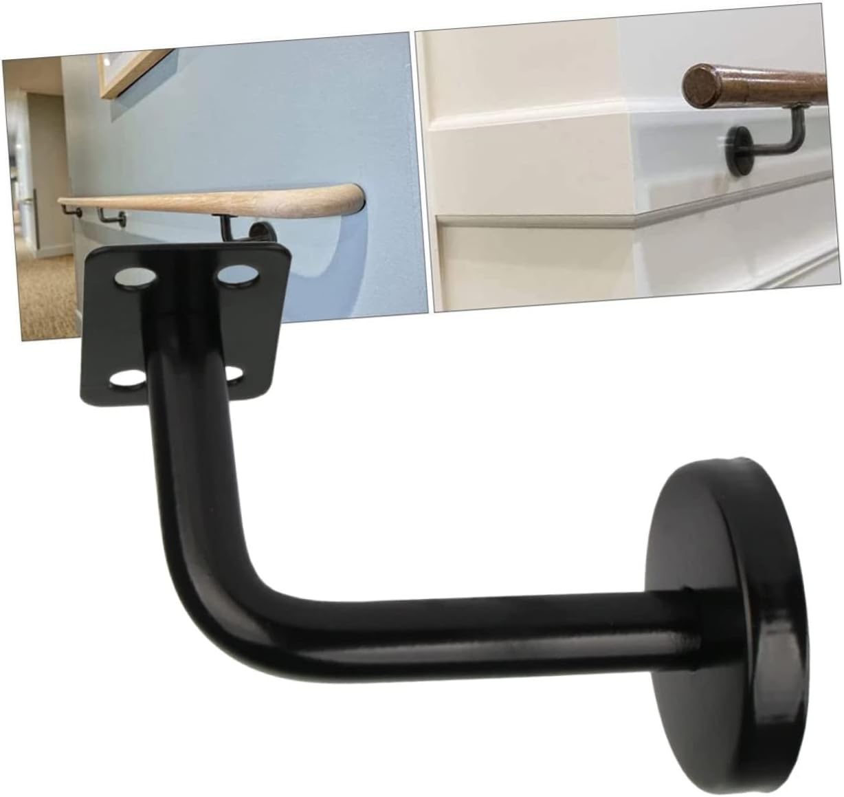 6pcs Stainless Steel Handrail Bracket Staircase Railing Supports High Strength Wall-Mounted Brackets for Secure Hand Railing Installation Design