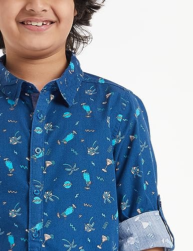 Image of Amazon Brand - Jam & Honey Boys Boys 100% Cotton Printed Half and Full Sleeves Shirt | Age 2-12 Years