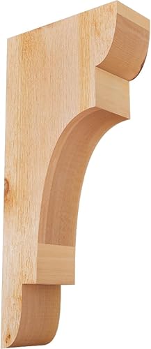 Miniatura 103 de Ekena Millwork COR04X12X12NEB00RWR 4 pulgadas de ancho x 12 pulgadas de profundidad x 12 pulgadas de alto New Brighton Rough Sawn Corbel, cedro rojo