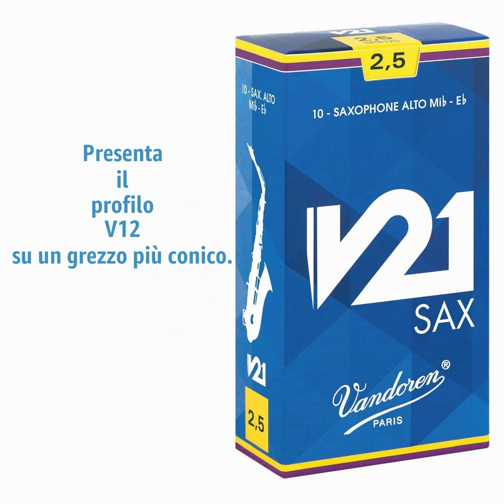 Ancia Vandoren per sassofono contralto V21 Calibro: 2 1/2