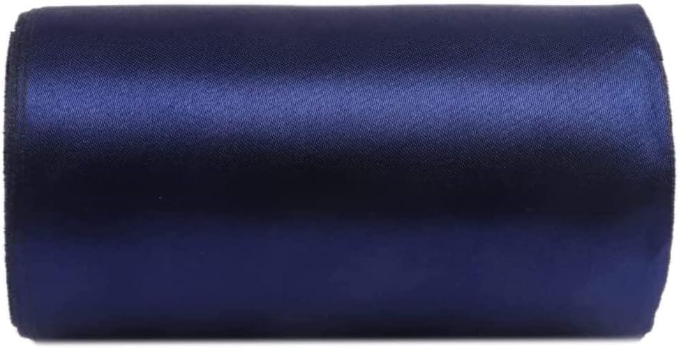 YYCRAFT 10 Inch Wide Satin Ribbon Satin Fabric Spool for Grand Opening Cutting Ceremony Wedding Birthday Party Decoration Gift Craft (22 Yards,Black)