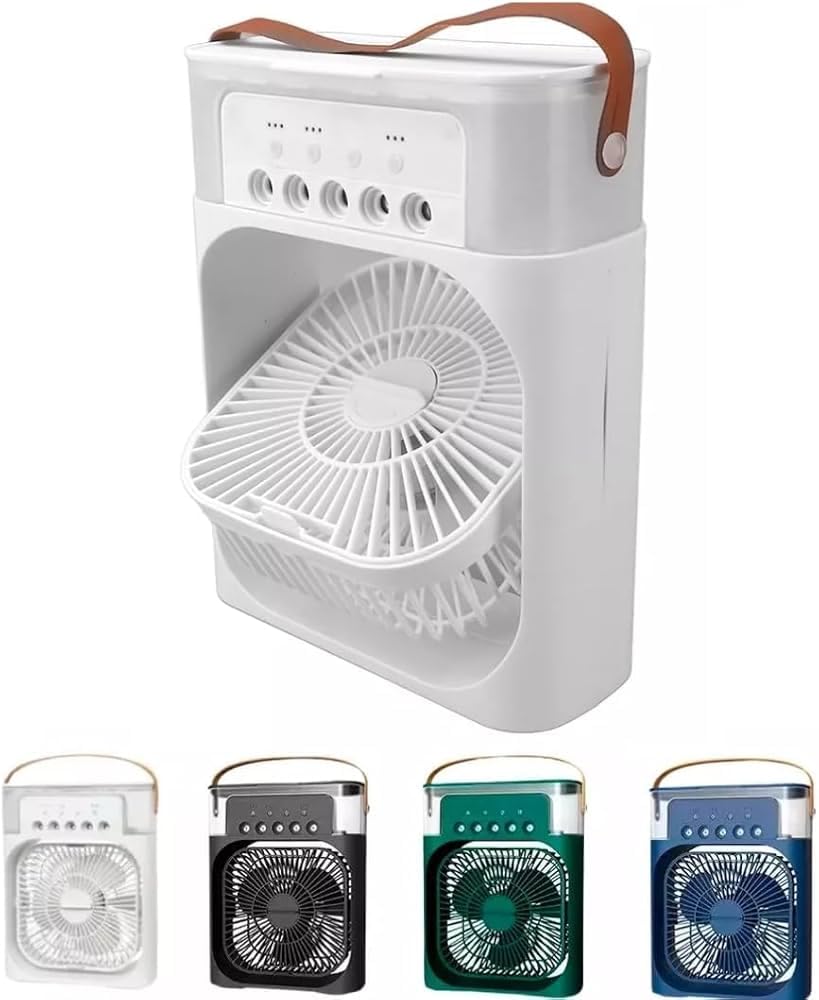 Mini Cooler for Room Cooling AC Portable Mini Fan Artic Cooler with 7 Colors LED Light, 1/2/3 H Timer, 3 Wind Speeds and 3 Spray Modes for Office,Home,Dorm,Travel?;-image-35