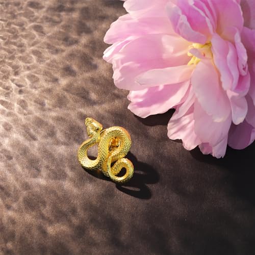Image of Snake Brooch Metal Vintage Brooch for Women and Men - Lapel Pin, Hat Pin - Birthday and