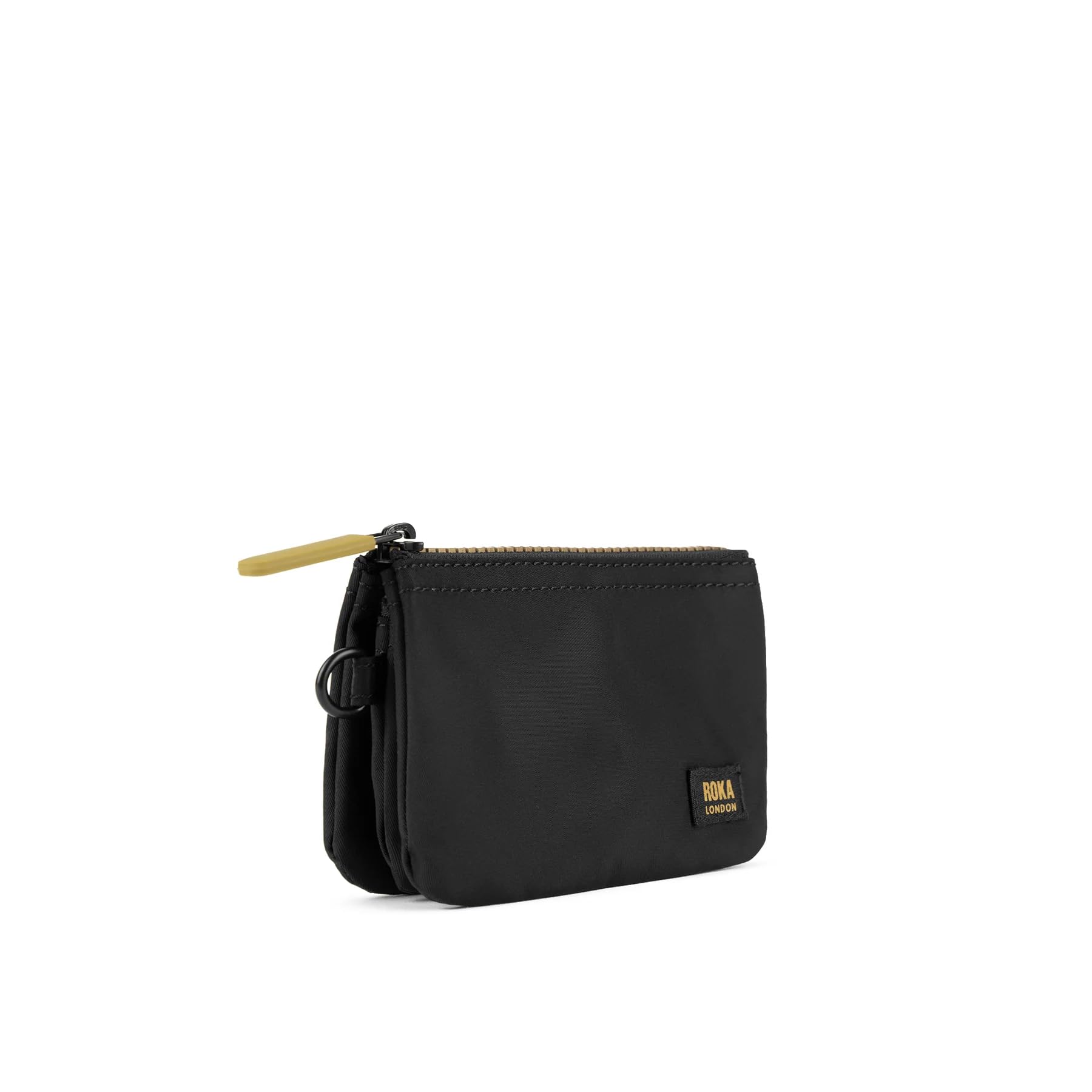 ROKA London Carnaby - Etiqueta dorada de lona reciclada pequeña