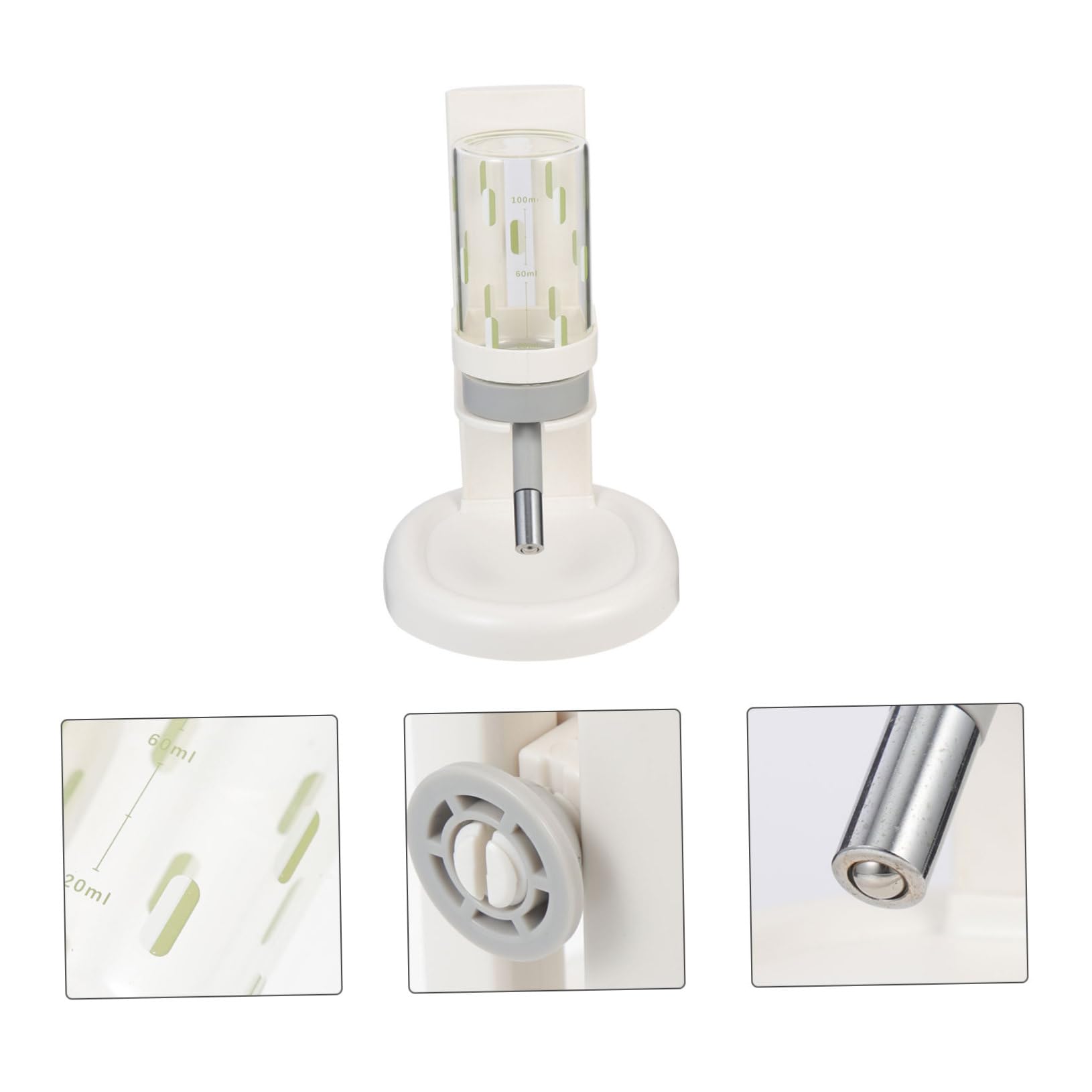 Wasserspender Wasserstandsanzeige Abs Hamster und Verstellbarer aus Glas Design mit Transparentem Einfacher für Haushaltskleintiere und Haustierkäfige