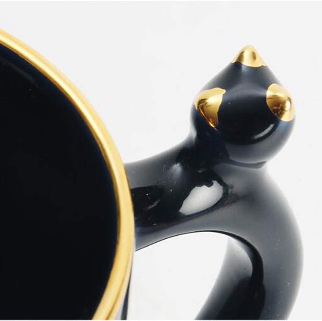 Taza de Café de Té Taza Clásica De Pareja De Estrellas, Taza De Cerámica, Taza De Café Con Cielo Estrellado En Blanco Y Negro, Taza De Moda, Regalo Multifuncional para té de la tarde