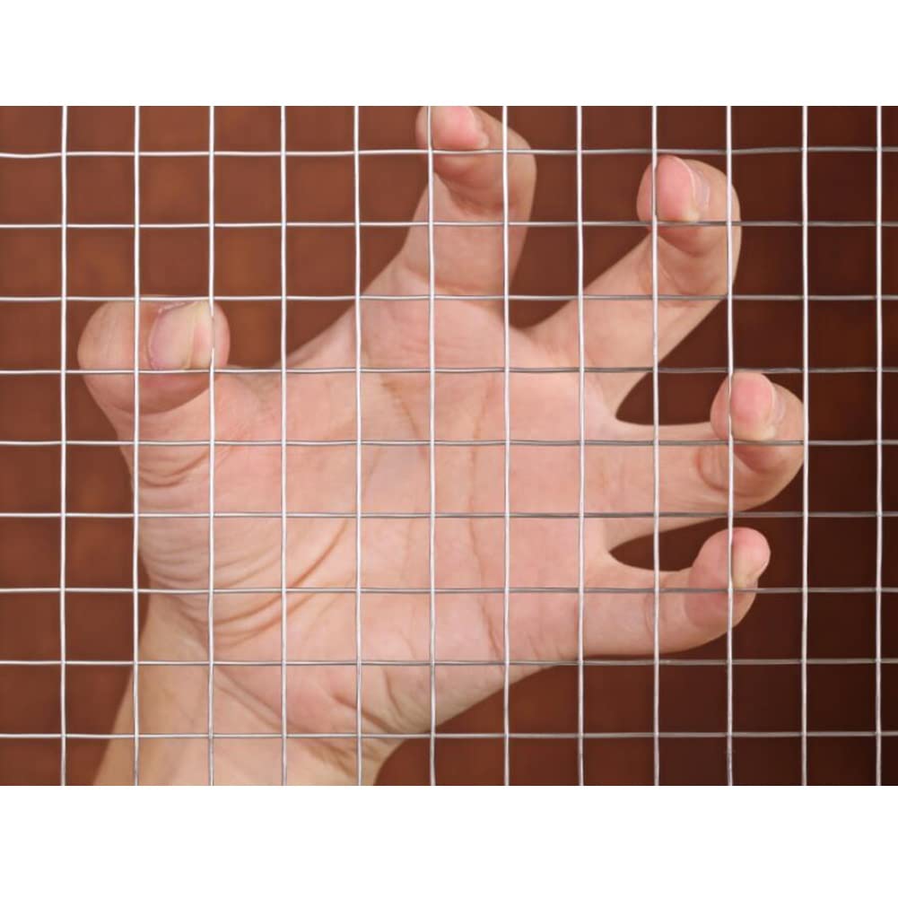 Grillage Métallique Acier Inoxydable Soudure, Clôture en Grillage Rouleaux De Grillage pour Volaille pour Enclos d'animaux, Parc À Poules, Mailles De 6 mm, 9 mm Et 12 mm(1|12x12mm,1x1m)