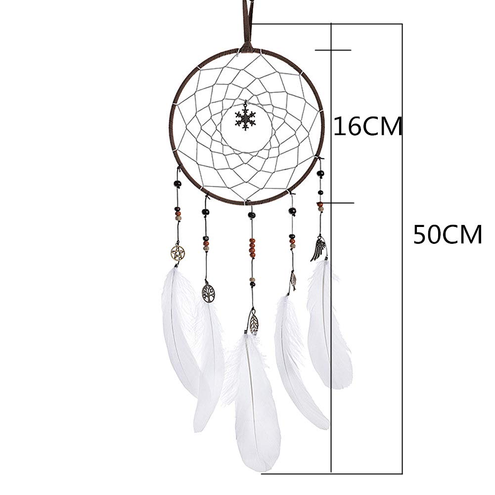 Acchiappasogni a forma di luna per camera da letto, da appendere alla parete, in stile bohémien, con luci a corda, decorazione per la casa, regalo di
