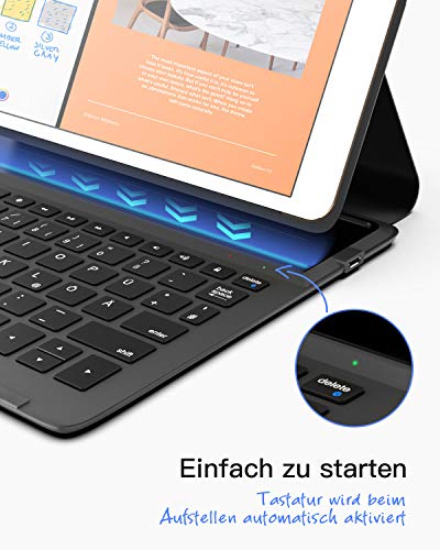 Inateck Hülle mit Tastatur für iPad, Ultraleicht 360g – Ansicht 6